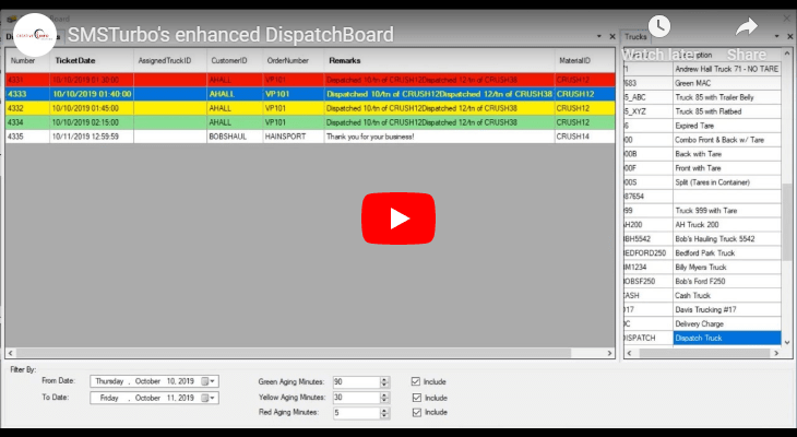 Enhanced DispatchBoard - Assign Trucks, view, manage, and reschedule Dispatch Tickets